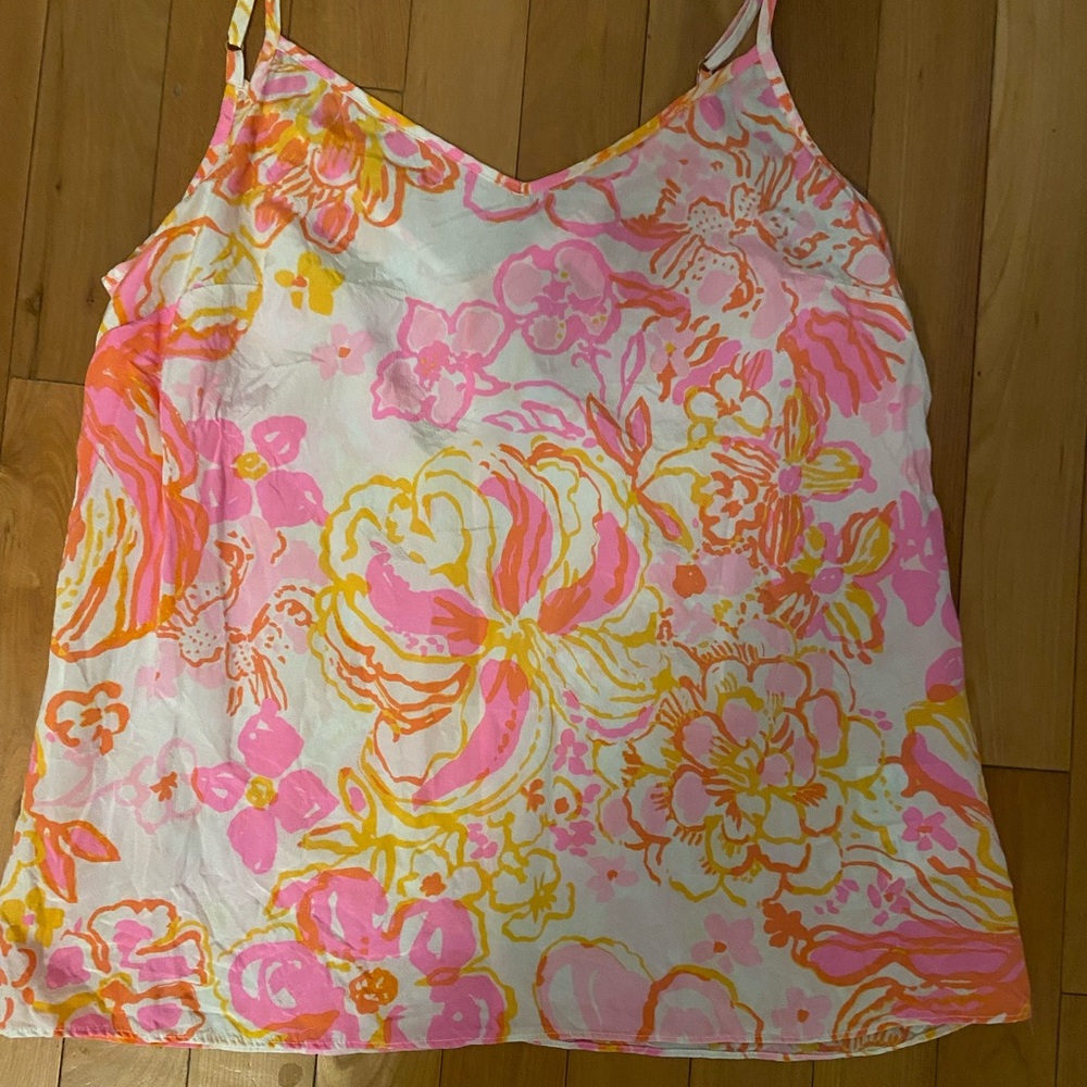 Lilly Pulitzer dusk silk top size XS
